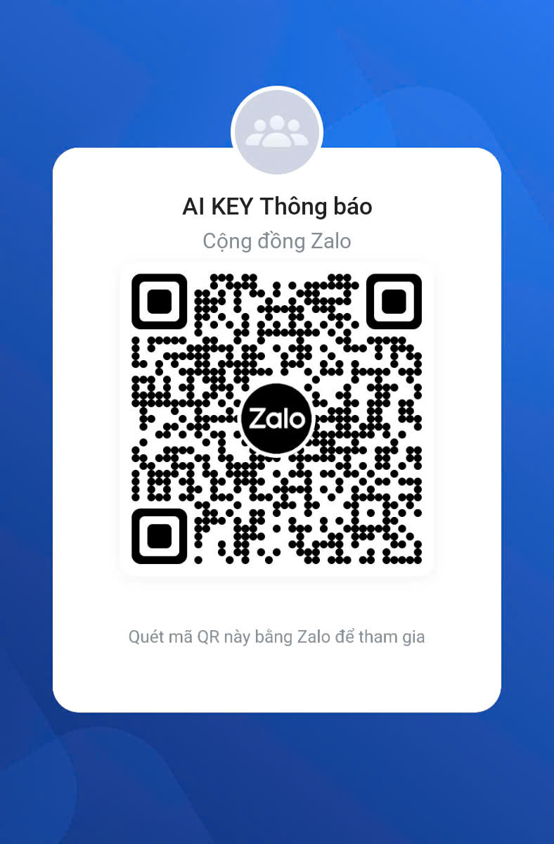 QR nhóm Zalo shopapikey.online hỗ trợ